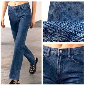 Zara Blue Straight Leg Jeans